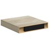 vidaXL Schwebende Wandregale 2 Stk. Eichefarben 23x23,5x3,8cm MDF