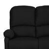 vidaXL 3-Sitzer-Sofa Verstellbar Schwarz Stoff