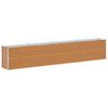 vidaXL Hochbeet Hellbraun 390 x 50 x 68 cm Verzinkter Stahl