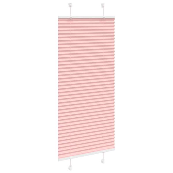 vidaXL Plissee Rosa 65x100 cm Stoffbreite 64,4 cm Polyester