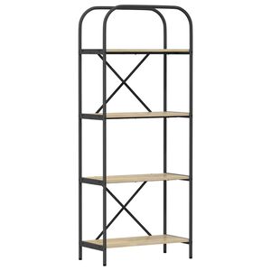 vidaXL B&uuml;cherregal 4 Ebenen 60 x 30 x 146 cm Holzwerkstoff