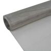 vidaXL Drahtz&auml;une 100 x 500 cm Mesh Edelstahl 201 Silber