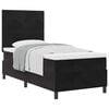 vidaXL Boxspringbett mit Kopfteil Schwarz 100 x 200 cm Samt
