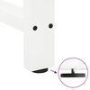 vidaXL Couchtischbeine Wei&szlig; 2 Stk. 50x(30-31) cm Stahl