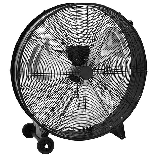 vidaXL Trommelventilator Industriell 77 cm 187,7 W Schwarz