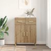 vidaXL Sideboard Artisan-Eiche 34 x 69,5 x 89 cm Holzwerkstoff
