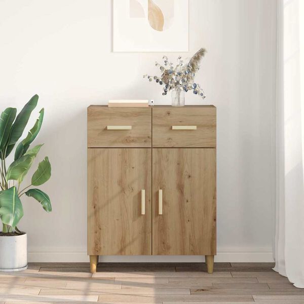 vidaXL Sideboard Artisan-Eiche 34 x 69,5 x 89 cm Holzwerkstoff