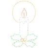 vidaXL LED-Lichtschlauch Kerze mit Stechpalme LOVIISA 120 LEDs