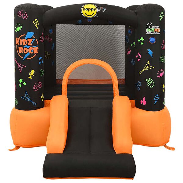 Happy Hop Aufblasbare H&uuml;pfburg mit Rutsche 210x280x170 cm PVC