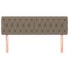 vidaXL Kopfteile 2 Stk. Taupe 72x7x78/88 cm Stoff