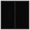 vidaXL Gartenm&ouml;bel Set 5 pcs Schwarz und Anthrazit 80 x 80 x 73 cm