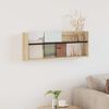 vidaXL Magazinregal Sonoma-Eiche 80 x 12 x 30 cm Holzwerkstoff