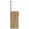 vidaXL Schminktisch Artisan-Eiche 100 x 40 x 130 cm Holzwerkstoff