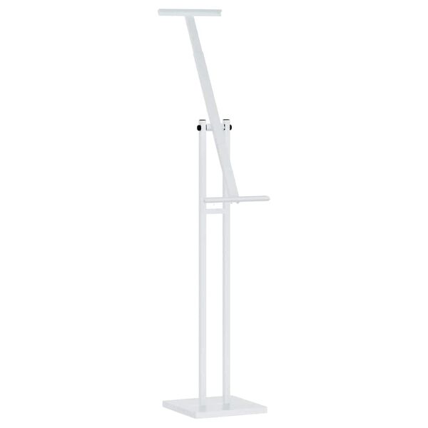 vidaXL Messest&auml;nde Wei&szlig; 26,5 x 26,5 x 127 cm Stahl