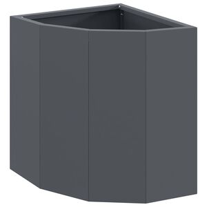 vidaXL Eckpflanzer Anthrazit 30 x 30 x 35 cm Stahl