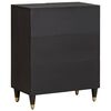 vidaXL Sideboard Schwarz 60 x 33 x 75 cm Massivholz Mango