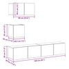 vidaXL TV-Schrankset Wandmontiert 3 pcs Artisan-Eiche Holzwerkstoff