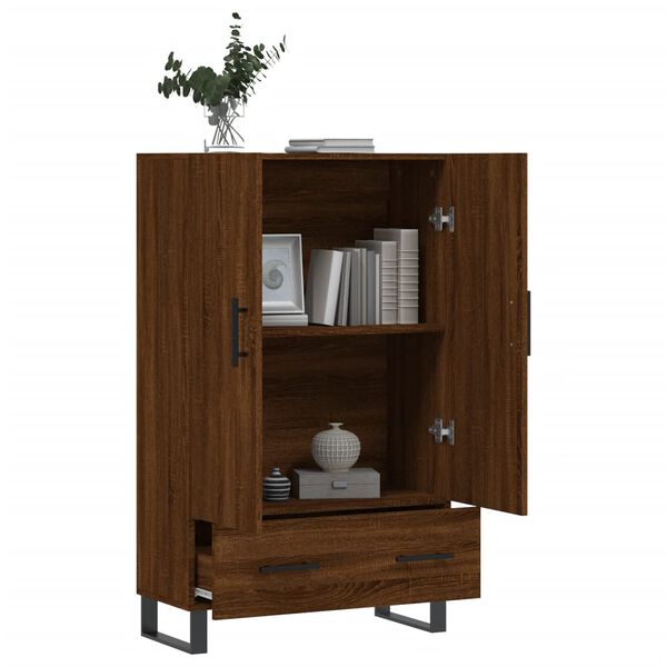 vidaXL Highboard Braun Eichen-Optik 69,5x31x115 cm Holzwerkstoff