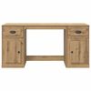vidaXL Schreibtisch mit Schrank Artisan-Eiche 154,5 x 50 x 75 cm