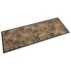 vidaXL K&uuml;chenteppich Waschbar &bdquo;Morning&ldquo;-Aufdruck Braun 60x180 cm Samt