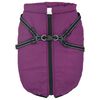 vidaXL Hundemantel mit Geschirr Lila L52 Fleece und Polyester