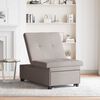 vidaXL Schlafsofa Ausziehbar Taupe 194 x 50 x 82 cm Stoff