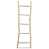 vidaXL Handtuchhalter Leiter mit 5 Sprossen Teak 45 x 150 cm