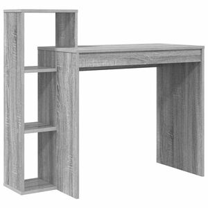 vidaXL Schreibtisch Graues Sonoma Holzwerkstoff 100 x 40 x 90 cm