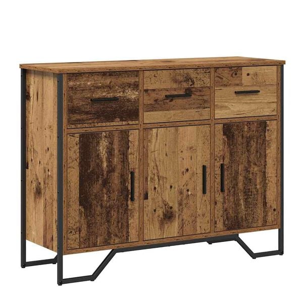 vidaXL Sideboard mit Schubladen Altholz 97 x 32,5 x 74,5 cm