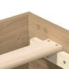 vidaXL Bettgestell ohne Matratze Artisan-Eiche 200x200cm Holzwerkstoff