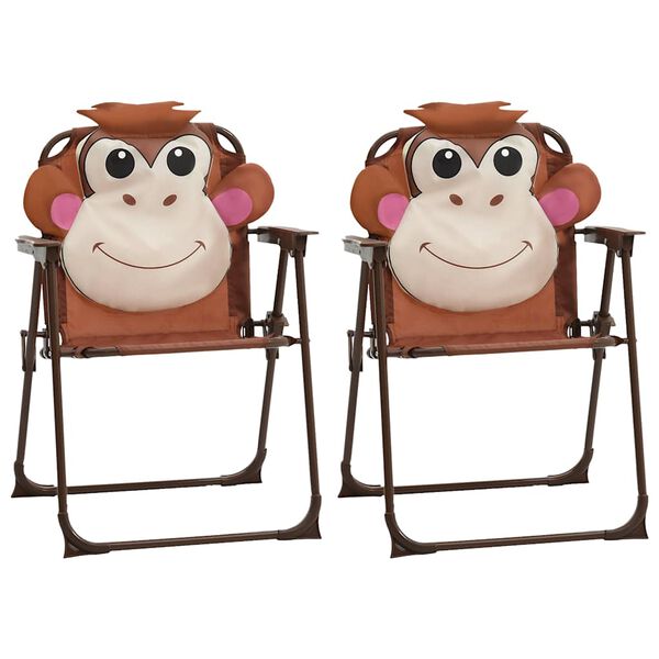 vidaXL 3-tlg. Garten-Bistro-Set für Kinder mit Sonnenschirm Braun