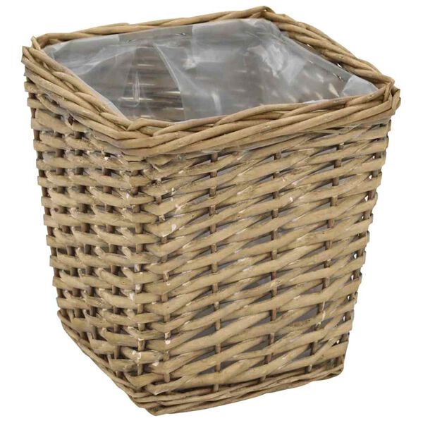 vidaXL Hochbeet 3-tlg. Weide mit PE-Auskleidung