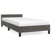 vidaXL Bettgestell ohne Matratze Dunkelgrau 90x190 cm Samt