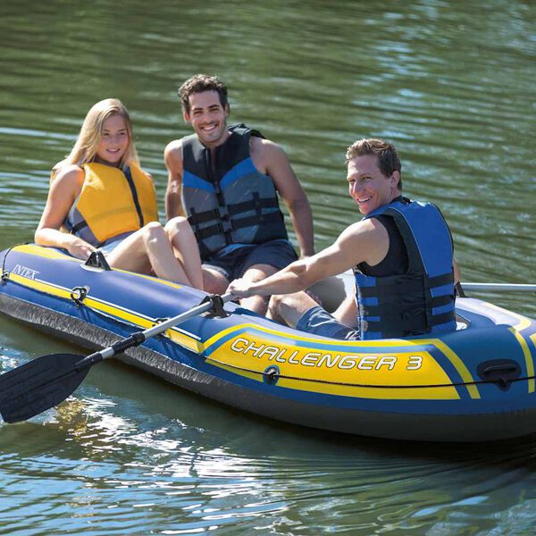Intex Schlauchboot mit Rudern und Pumpe Challenger 3 68370NP