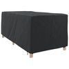vidaXL Loungerh&uuml;lle Uni Schwarz 205 x 100 x 70 cm Stoff