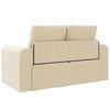 vidaXL Schlafsofa 60cm Creme Stoff