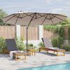 vidaXL Garten-Kantilever-Pergola Taupe 372 x 198 x 243 cm