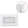 vidaXL Kellerfenster Innenseite Farbe Wei&szlig; RISOR 60 x 45 cm
