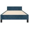 vidaXL Bettgestell ohne Matratze Dunkelblau 90x190 cm Samt