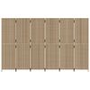 vidaXL Paravent 6-tlg. Beige Poly Rattan
