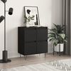 vidaXL Sideboard Schwarz 60x35x70 cm Holzwerkstoff