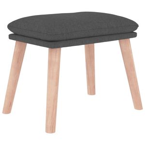 vidaXL Fu&szlig;hocker Dunkelgrau 45x29,5x35 cm Stoff