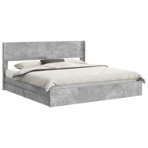 vidaXL Bettgestell mit Stauraum und Kopfteil 3 pcs Holzwerkstoff