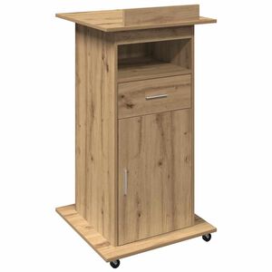 vidaXL Podium Artisan-Eiche Holzwerkstoff 55 x 55 x 107 cm