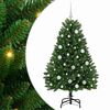 vidaXL K&uuml;nstlicher Weihnachtsbaum 150 cm 150 LEDs Warmes Wei&szlig; Gr&uuml;n