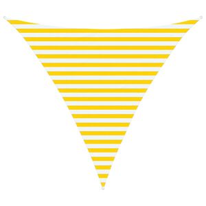 vidaXL Outdoor-Sonnensegel Gelb und Wei&szlig; 3 x 3 x 3 m