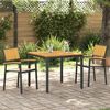 vidaXL Garten Essgruppe 3 pcs Schwarz und Braun