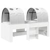 vidaXL Bett mit Tunnel 4 pcs Wei&szlig; Holzwerkstoff