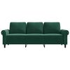 vidaXL 3-Sitzer-Sofa Dunkelgr&uuml;n 180 cm Samt