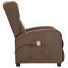 vidaXL Massagesessel Taupe Stoff